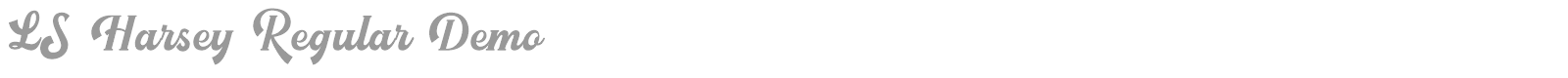 LS Harsey font preview